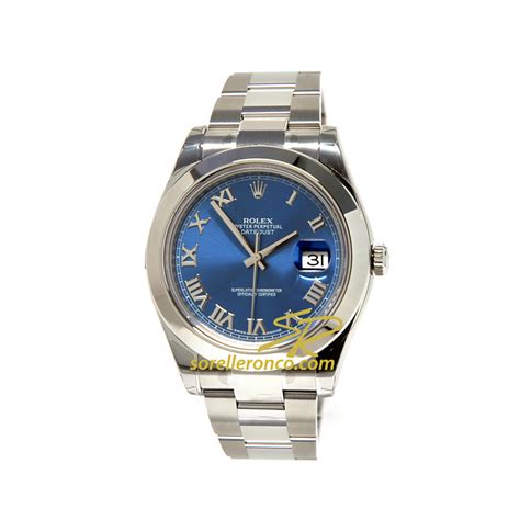 rolex datejust 2 quadrante blu numeri romani|Rolex Datejust II .